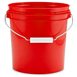 Pail, 4 Litre, Red HDPE