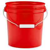 Pail, 4 Litre, Red HDPE