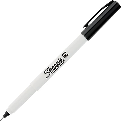 Sharpie® Permanent Marker, Ultra-Fine Point, Black