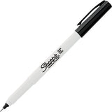Sharpie® Permanent Marker, Ultra-Fine Point, Black, Box of 12