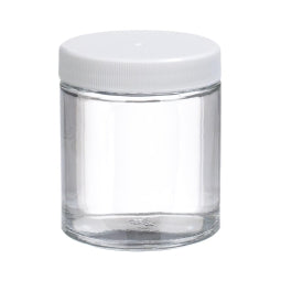 Glass Jar, Short, Wide Mouth