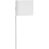 Wire Stake Flag Markers, Bundle of 100, White