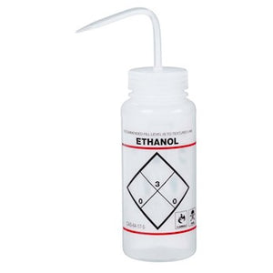 Wash Bottle, Safety Labeled, "Ethanol", 500 ml