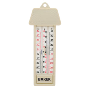 Max/Min Thermometer,  Analogue, -40-120°F (-40-50°C)